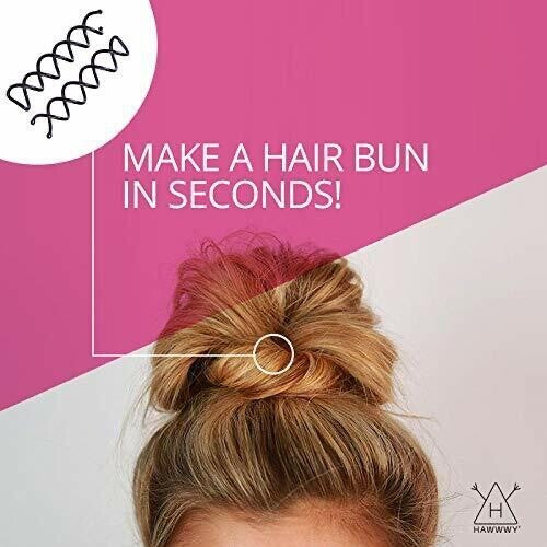 2pack Golden Color Fast & Easy Bun Maker Metal Spiral Bobby Pins (8 CT/pack)