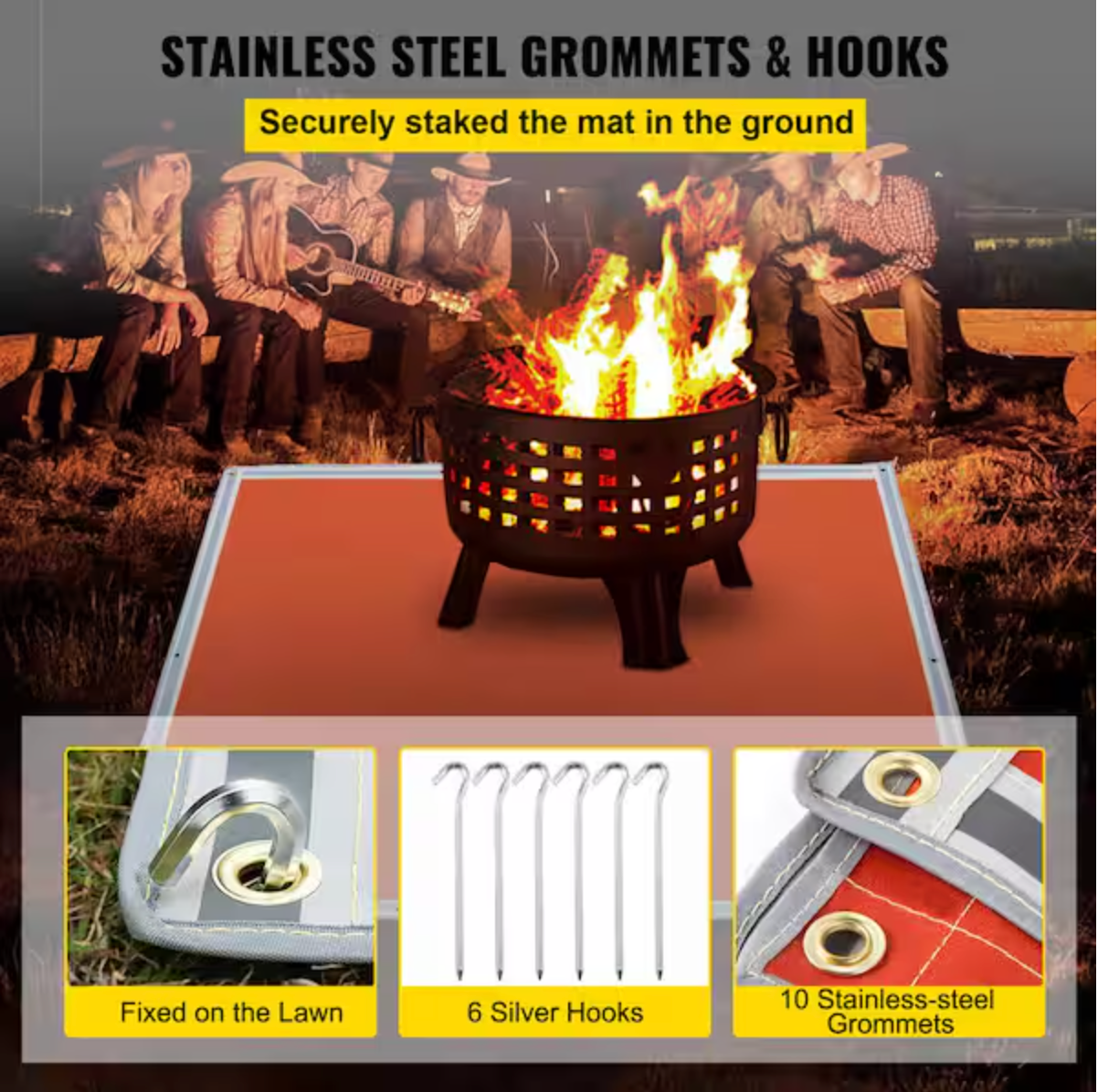 Fire Blanket, 67" x 60" Fiberglass Welding Blanket, 3.3 lbs Fireproof Blanket
