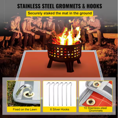 Fire Blanket, 67" x 60" Fiberglass Welding Blanket, 3.3 lbs Fireproof Blanket