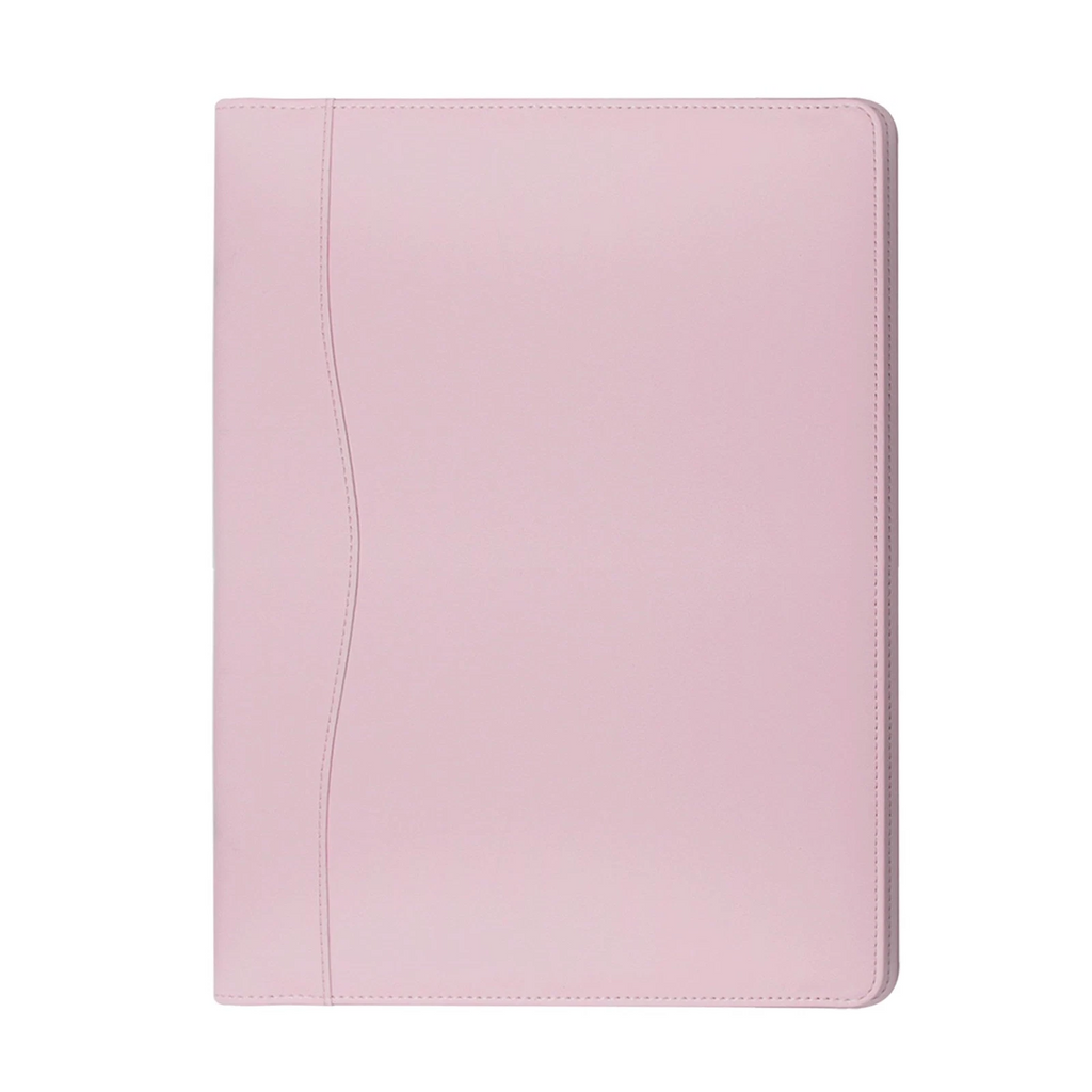pink Leather Portfolio Folder Padfolio Business