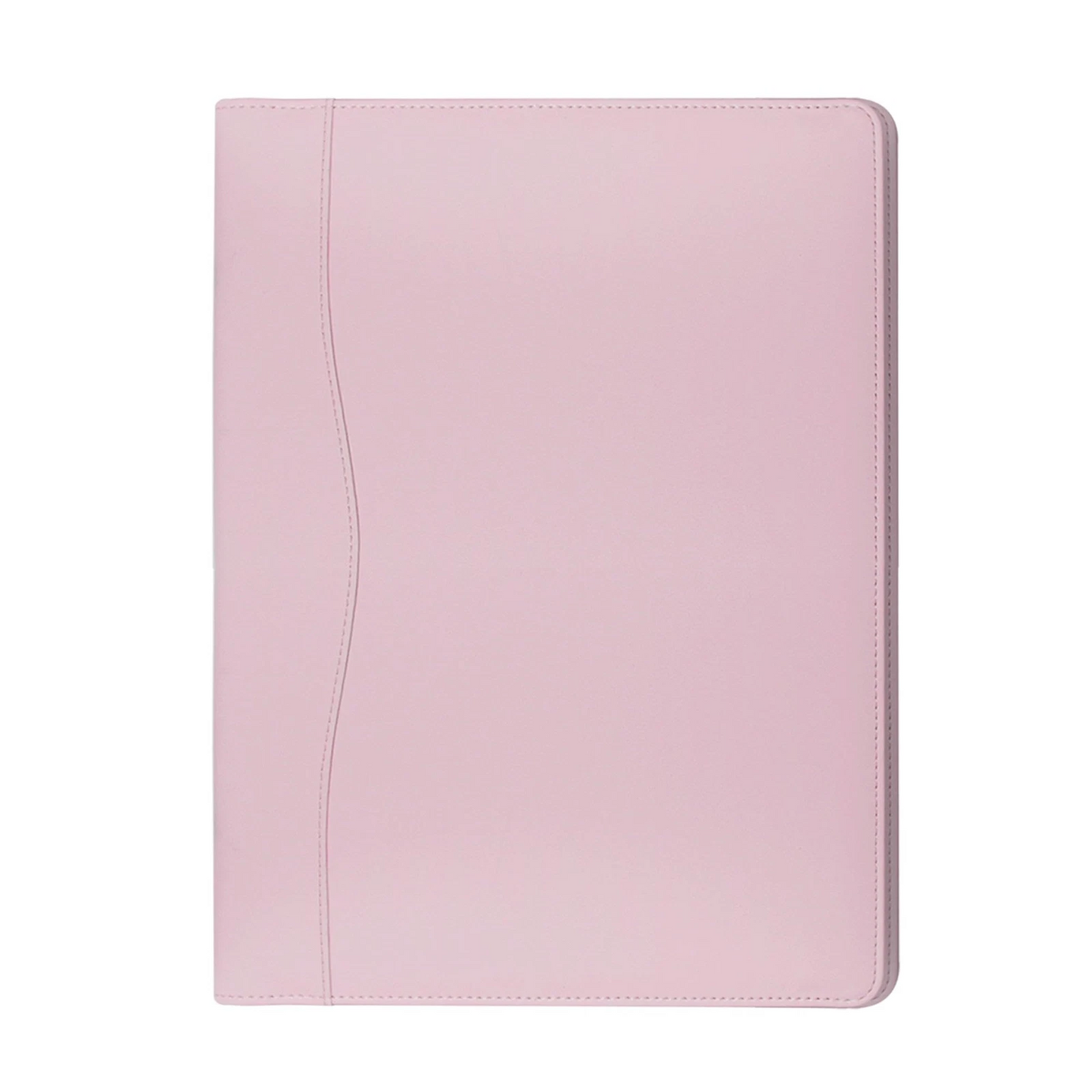 pink Leather Portfolio Folder Padfolio Business