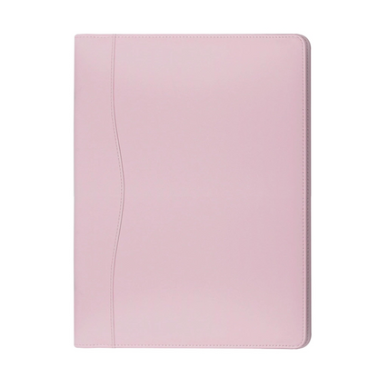 pink Leather Portfolio Folder Padfolio Business