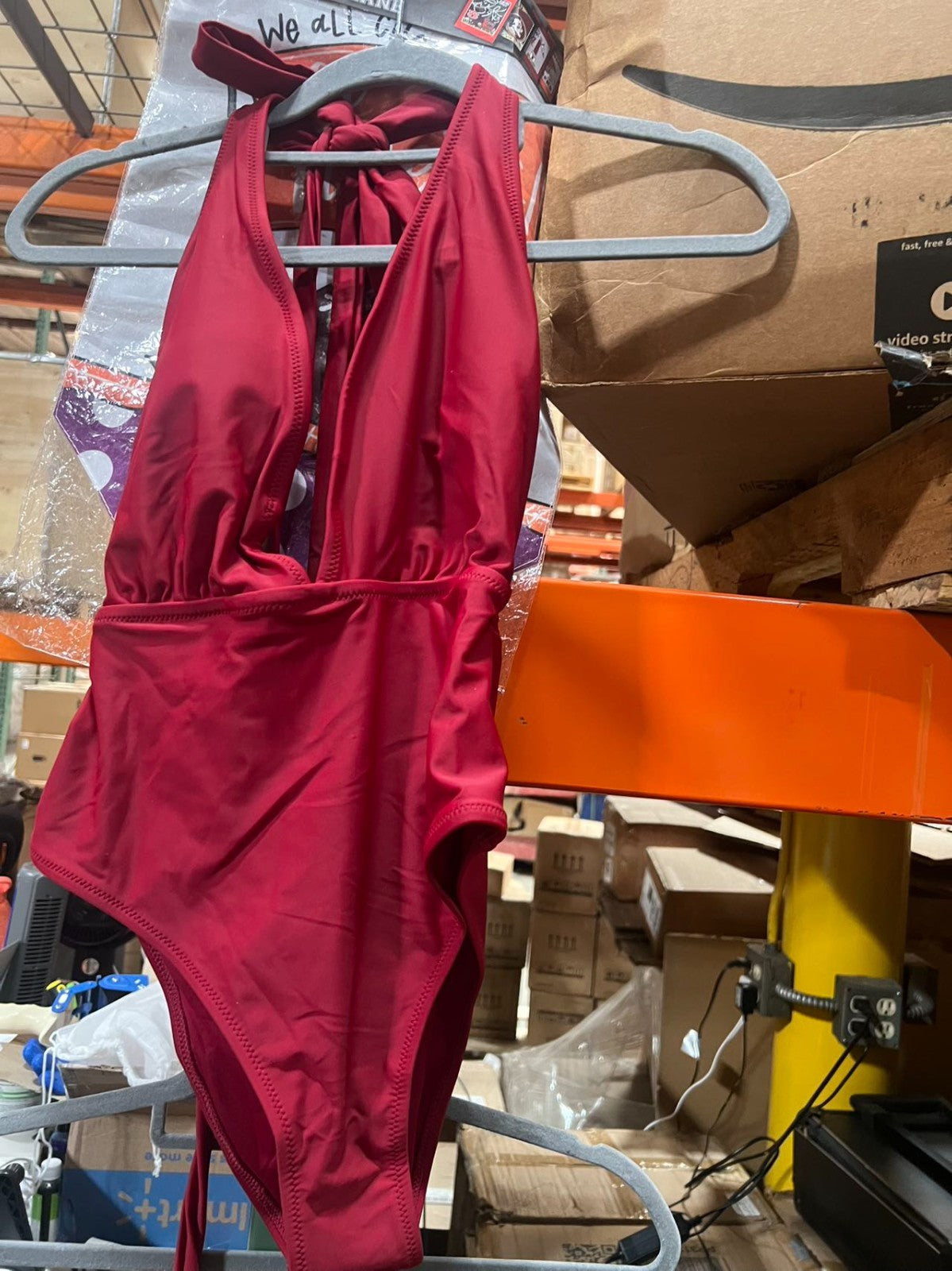 Kana Sol Red/ One Piece Swimsuit tummy control size M