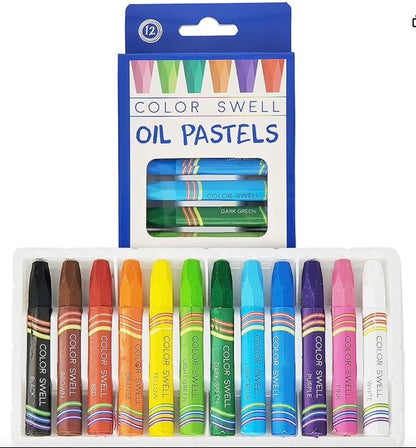 8 Pkgs  Color Swell Bulk Oil Pastels  12 Count Colors Each Pkg