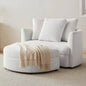 Holley Oversized Fabric Accent Chair with Storage Ottoman-only pick up in IL