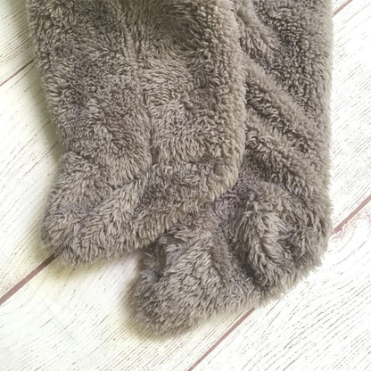 Carter's Baby Boy Brown Teddy Bear Romper Size 6 Months Plush Snowsuit Costume