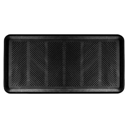 Durable 32 x 16 Inch Rubber Boot Tray Mat for Indoor Outdoor Use