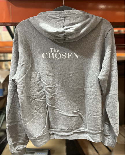 THE CHOSEN  Pullover Hoodie | Grey | Size L