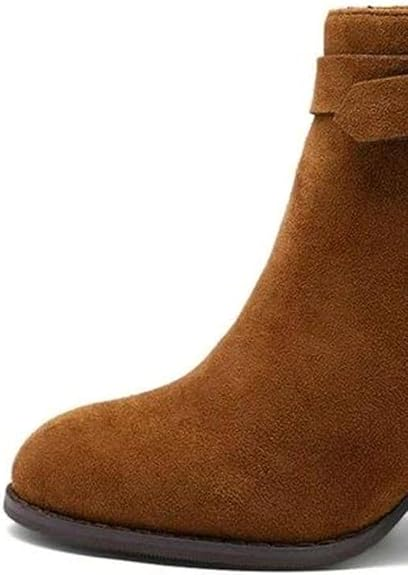 Booties Warm Winter Party Club Street  Brown Shoes Size 11 US
