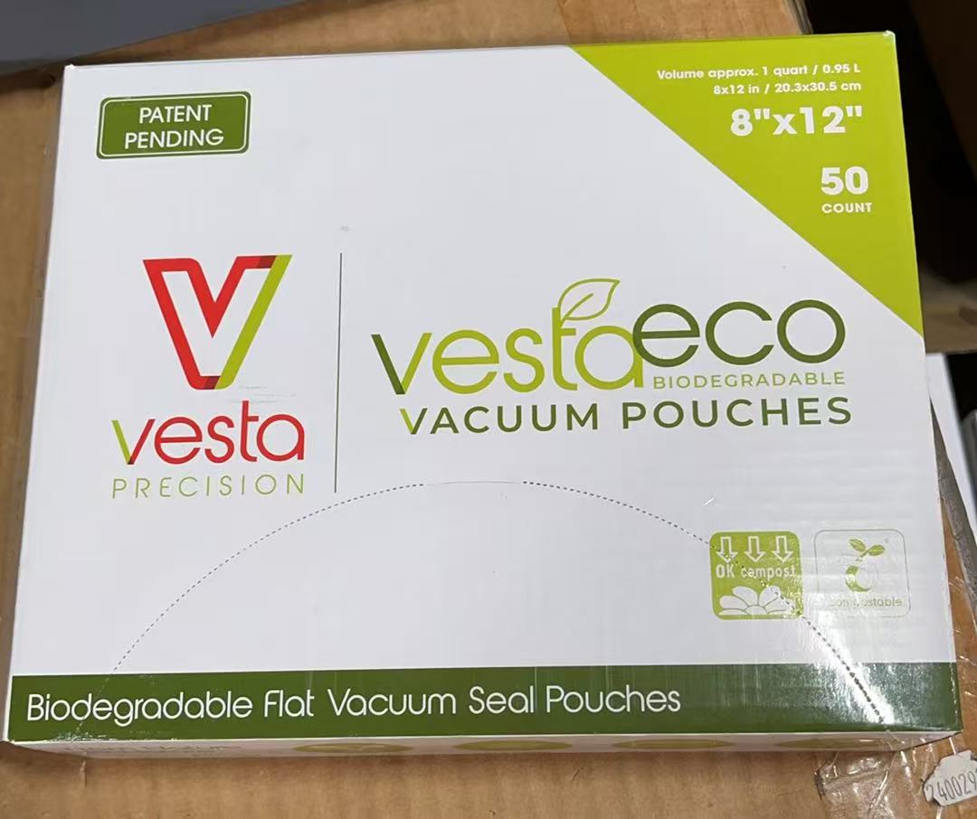 50 count 8 x 12 inch VestaEco Chamber Machine Vacuum Pouches