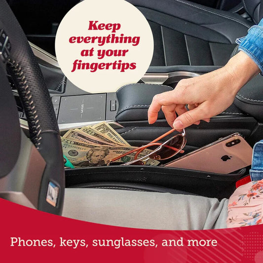 Car Seat Gap Filler and Organizer, 14*4.3inch,Color:Yellow