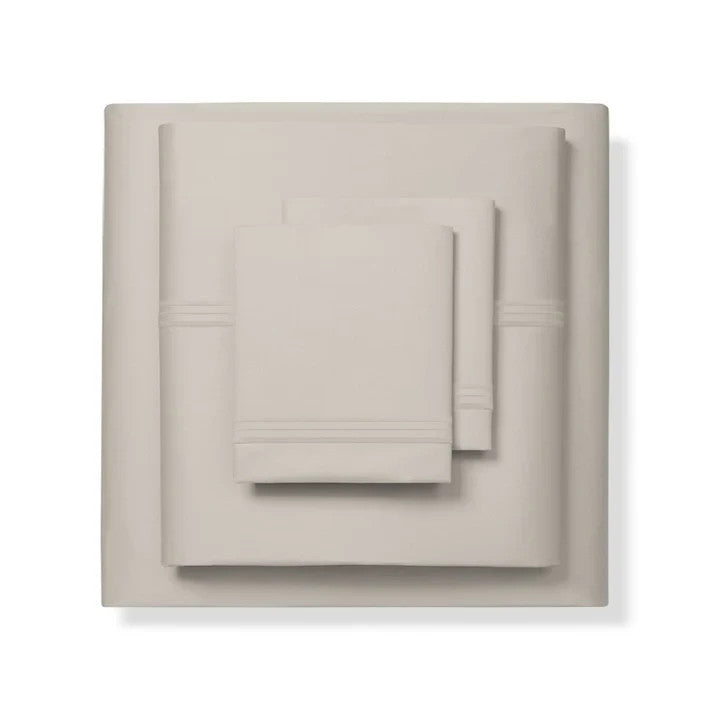 4 piecebed sheet set size:queen color: taupe