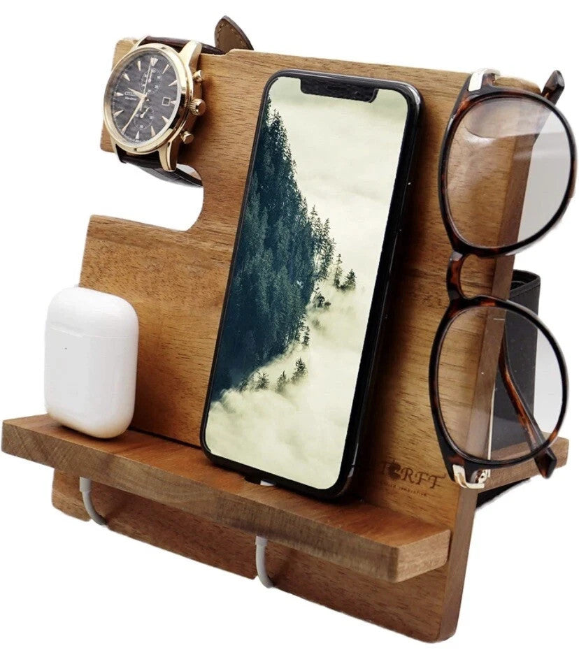 Wooden Docking Station/Nightstand Organizer