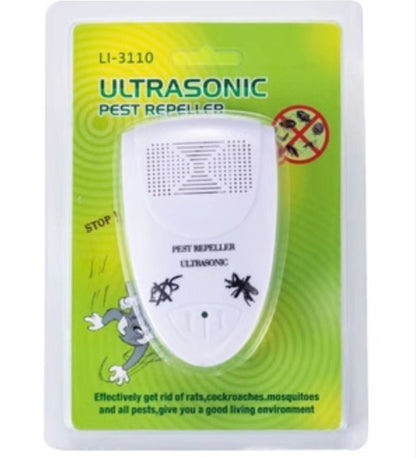 White Ultrasonic Pest Repeller –  Insect & Rodent Repellent