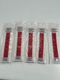 5- Pack L Color RED SOLID Loop Watch Bands 0.8 x 6.7 Inch  Fits 42mm/44mm/45mm