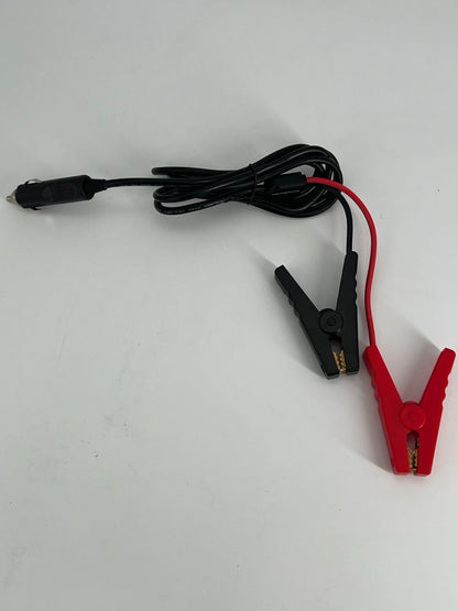 16A300V Car Battery Power Cord Car Plug to 2 Clips Car Charging Extension Cable
