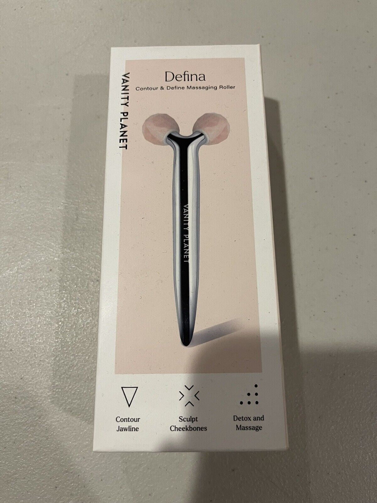 Vanity Planet Defina Contour & Define Massaging Roller Face Tool GOLD NEW