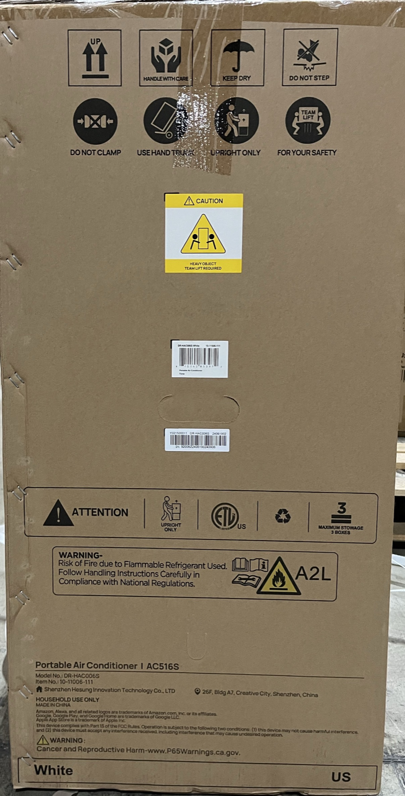 Smart Air Conditioner White -open box