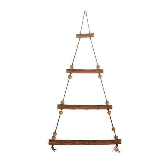 Vita Domi 46" Rustic Wood Hanging Christmas Tree Wall Decoration