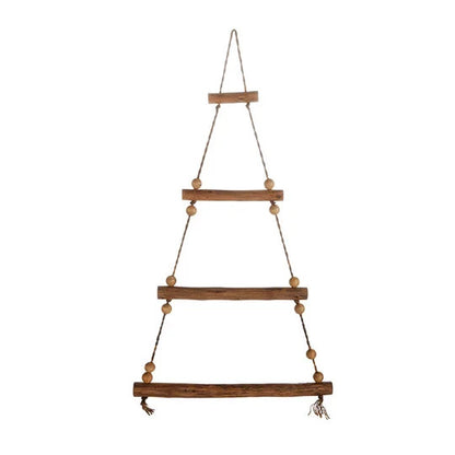 Vita Domi 46" Rustic Wood Hanging Christmas Tree Wall Decoration