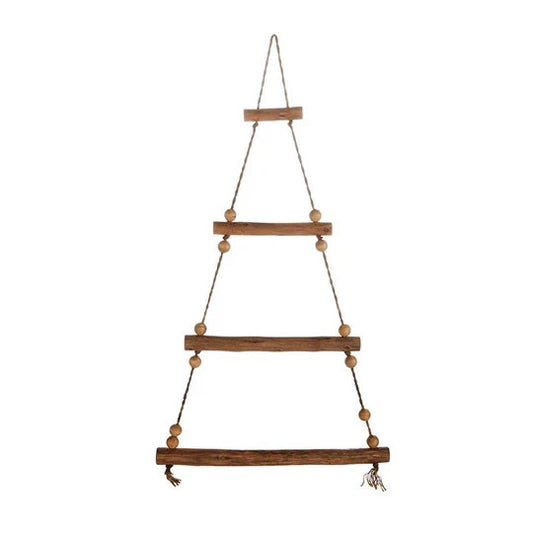 Vita Domi 46" Rustic Wood Hanging Christmas Tree Wall Decoration
