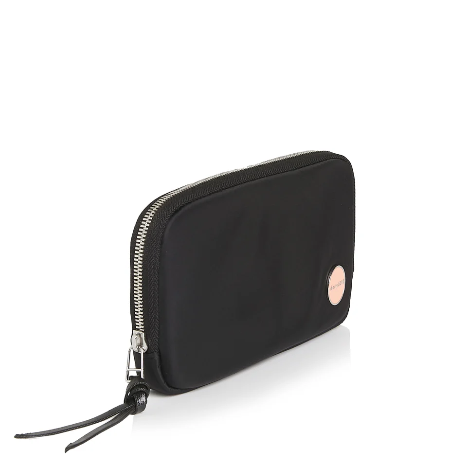 #TRAVELON Black Clutch Wristlet Wallet Zip New