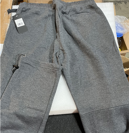 Big Boys Fleece Cargo Sweatpants Charcoal Male  |  Size XL
