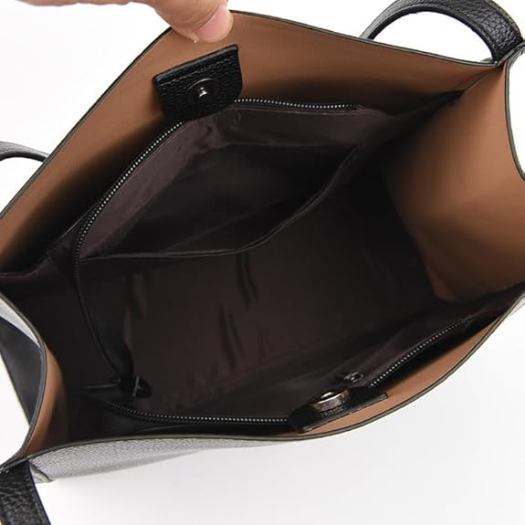 Color Simple Genuine Leather Shoulder Bag