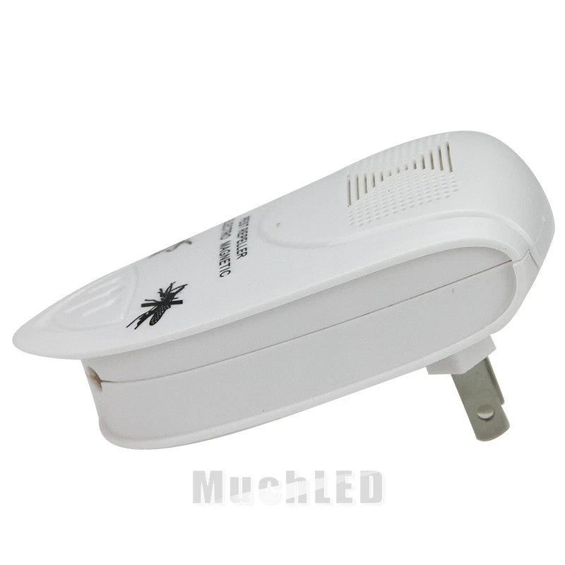 White Ultrasonic Pest Repeller –  Insect & Rodent Repellent