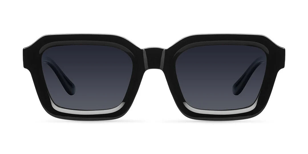 Women’s Black Square Sunglasses – Glass Polarized Lenses – New – Free Shipping