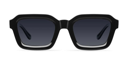Women’s Black Square Sunglasses – Glass Polarized Lenses – New – Free Shipping