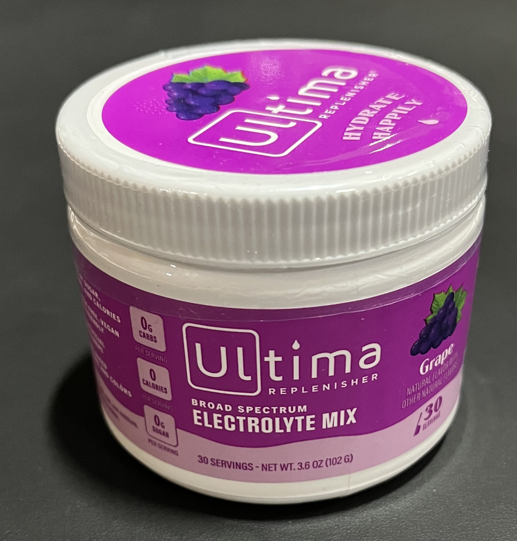 Replenisher Electrolyte Hydration Powder, Grape, 30 Serving Canister