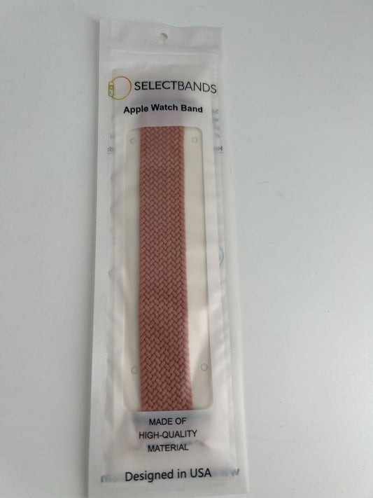 5- Pack   Color pink Rainbow Loop Watch Bands 0.8 x 6.7 Inch  Fits 42mm/44mm/45m