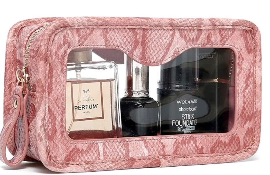 Daisy Rose Cosmetic Toiletry Make Up Travel Bag Waterproof&TSA Approved One_Size