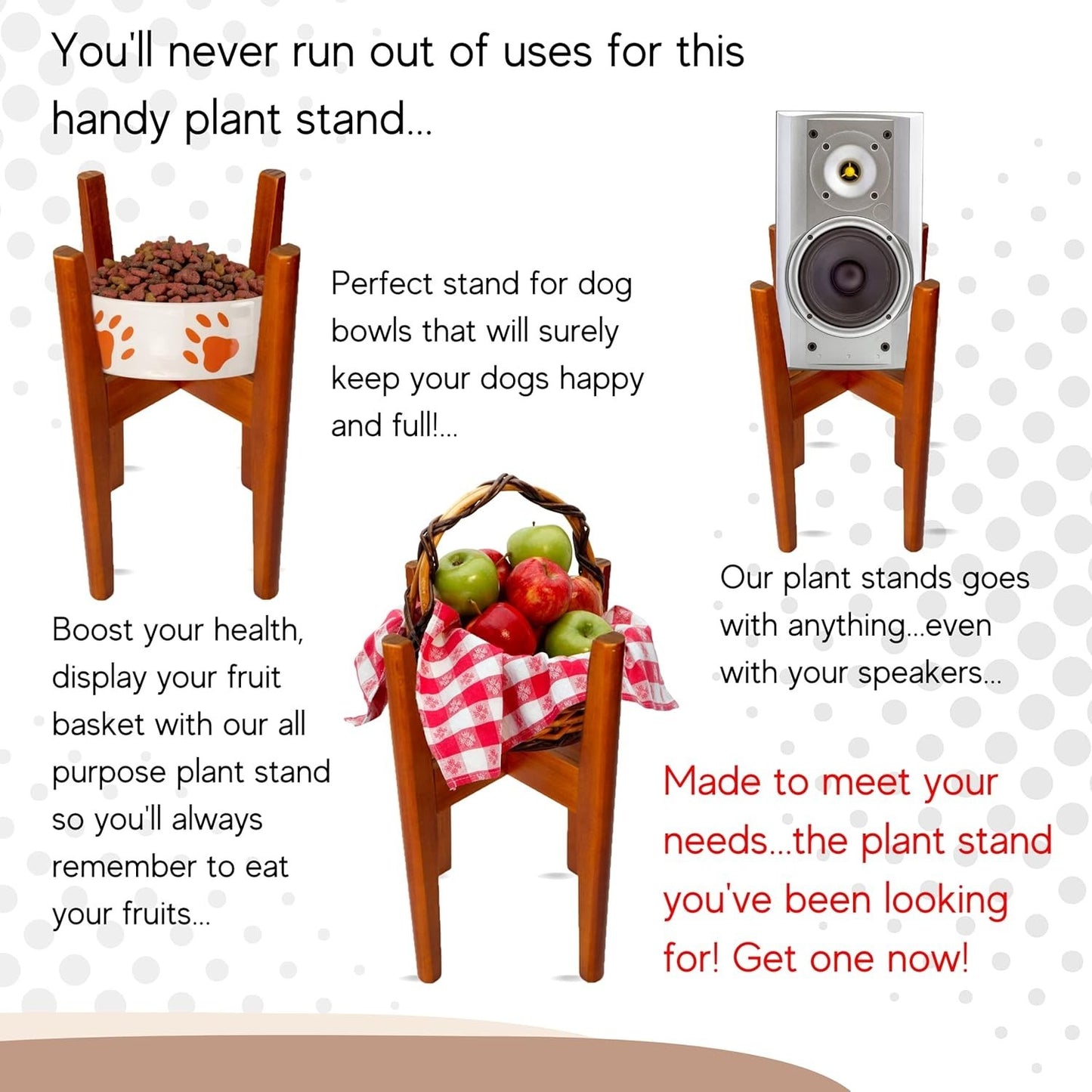 Adjustable Plant Stand, Fits 8-12 Inch Pots