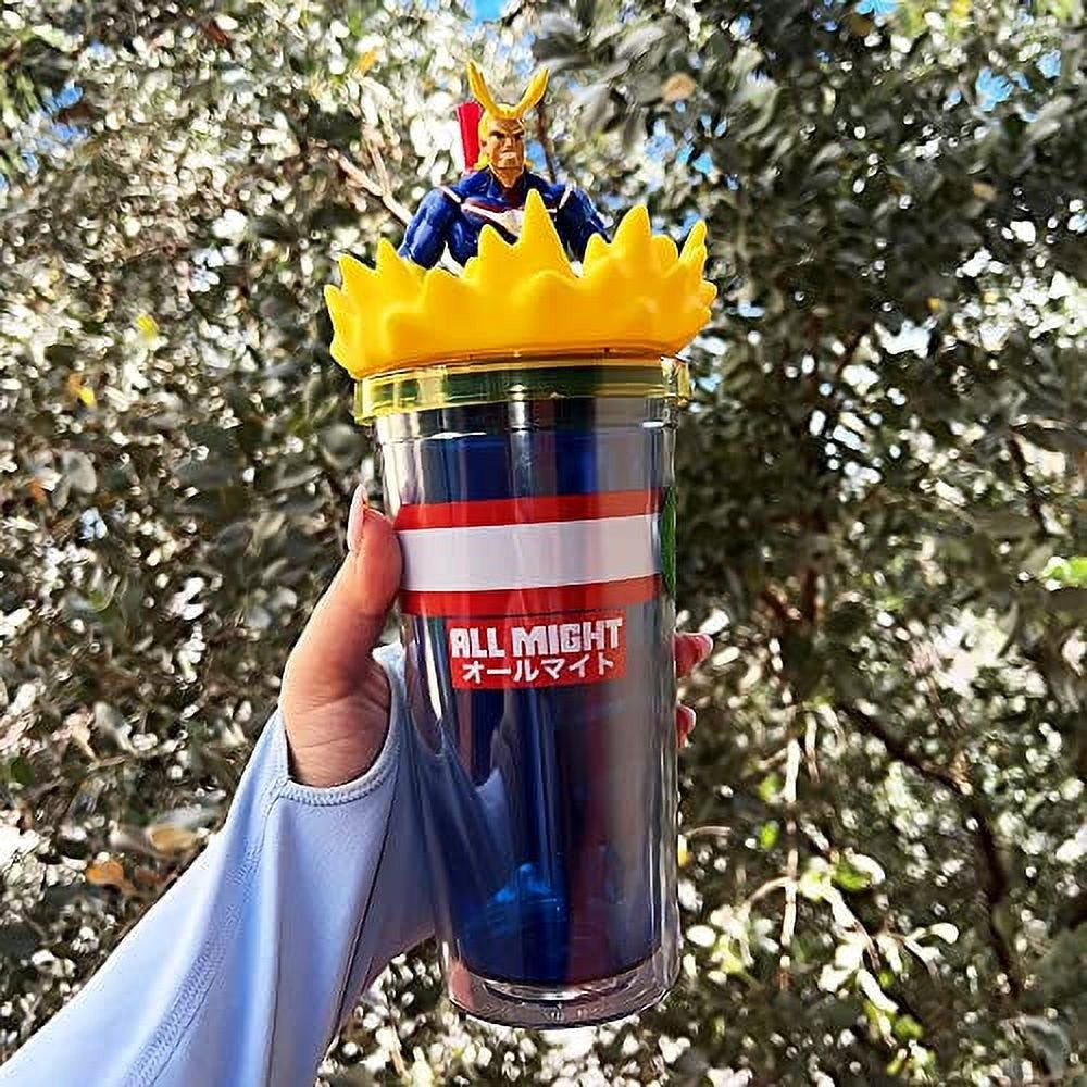 My Hero Academia All Might Tumbler With Straw Carnival Cup 20 oz Plastic Anime
