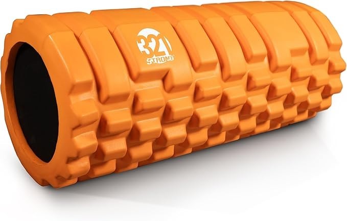 Foam Roller – Medium Density Deep Tissue Massager  Orange 12.5“x 5.5”