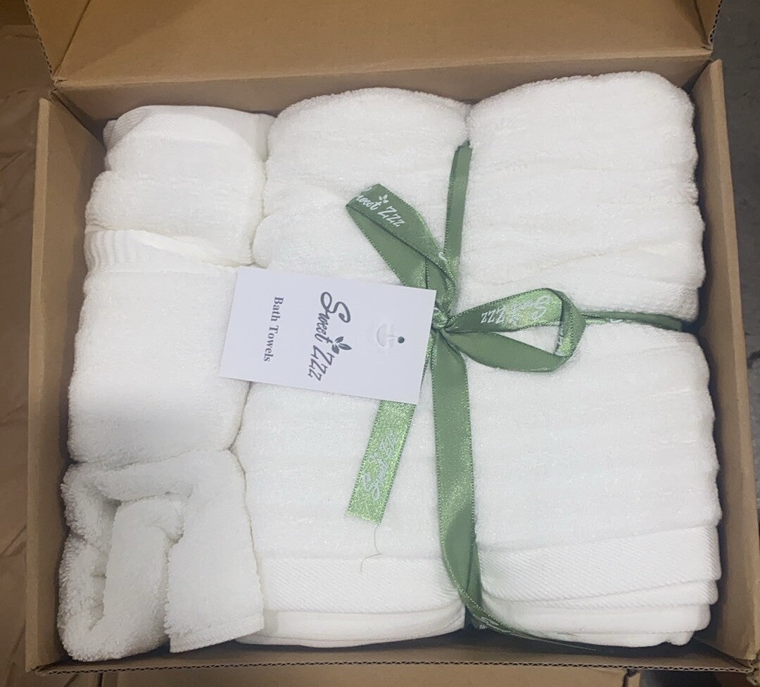 holiday gift Bath Towels - Cotton Hotel spa Bathroom Towels - Set of 6