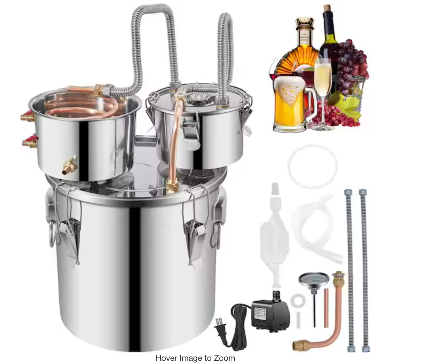 5 Gal Water Alcohol Distiller Alcohol still