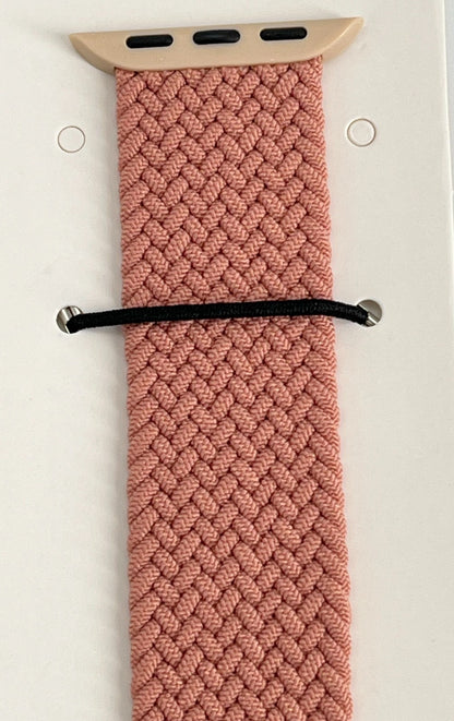 10-Pack L  Champagner  Solid Loop Watch Bands 0.8 x 6.5 Inch , Fits 38mm/40mm/41