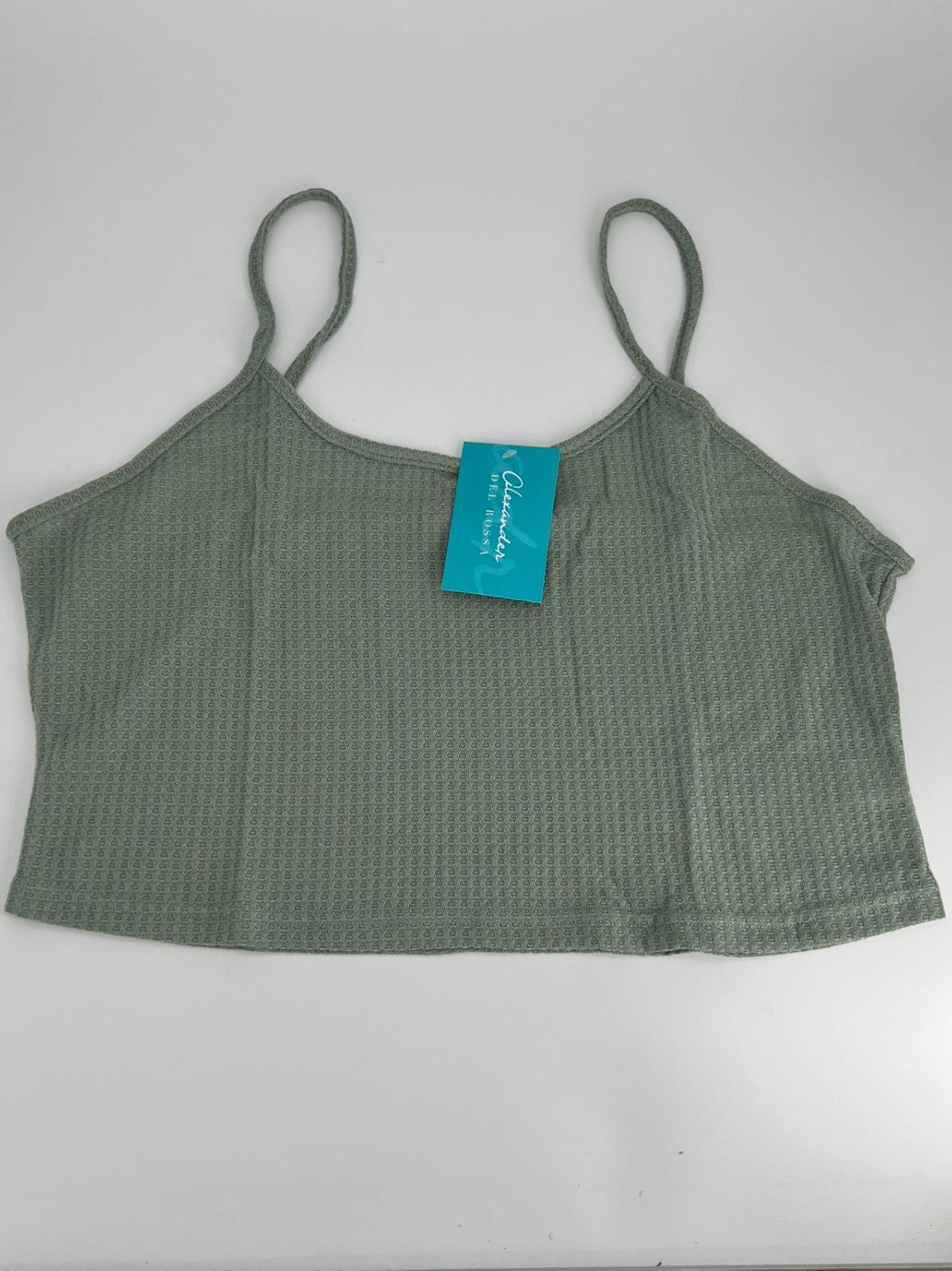 Women's Cami Top & Pants, Pajamas with Pockets, Spaghetti Straps  green Size XL