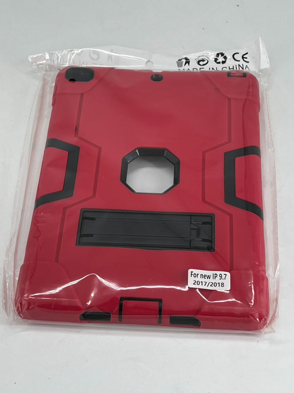 Case For Ipad 9.7 (2017) (2018) New Red With Black Color.