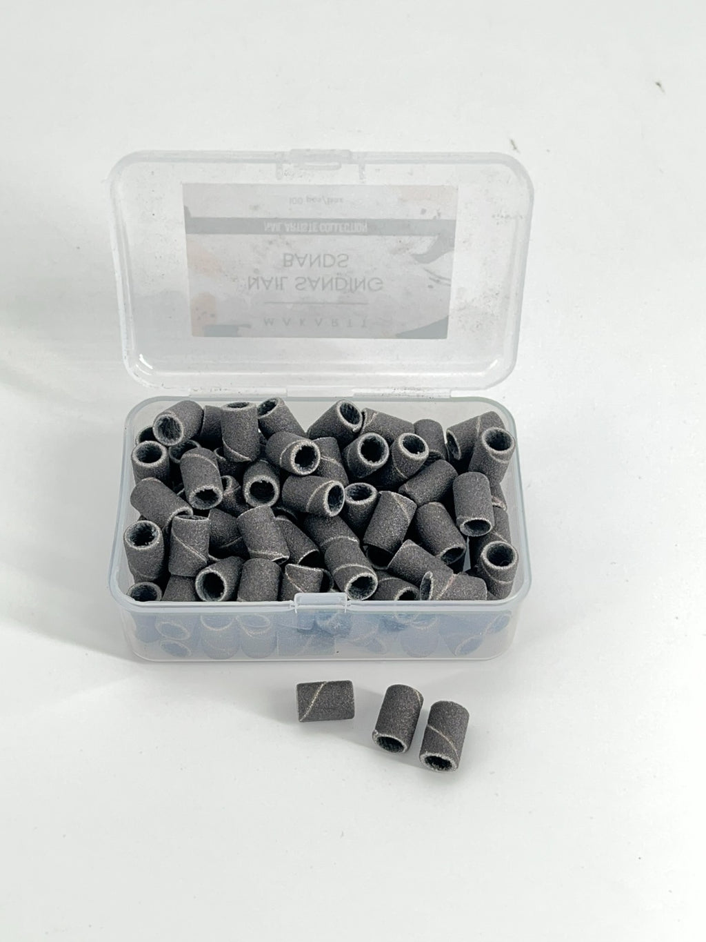 100 Pcs/set Black Nail Drill Sanding Bands #240 Manicure Tool