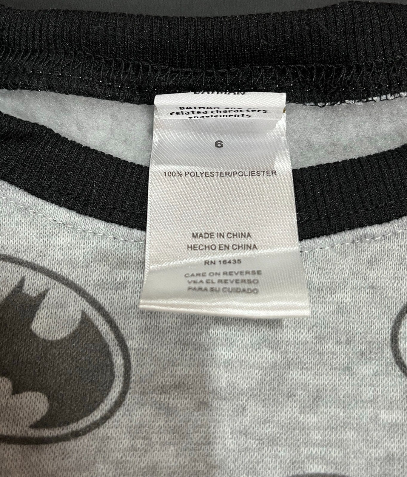 Boys 6 Batman Crewneck Sweatshirt Sweatpants Joggers Set Winter Superhero