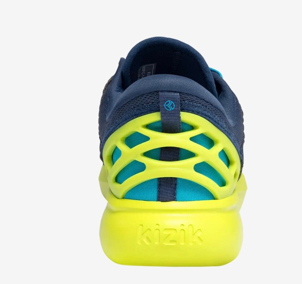 Kizik Anaheim Blue Energy Kids Boys Athletic Sneaker 6Y.