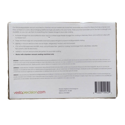 50 count 10 x 13 inch VestaEco Chamber Machine Vacuum Pouches