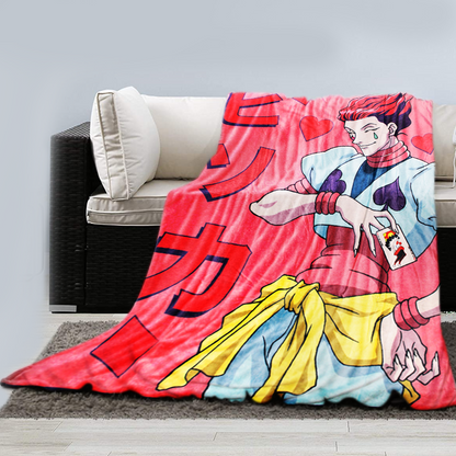 Just Funky Hunter x Hunter Hidoku Fleece Lightweight Blanket Bedding Hisoka