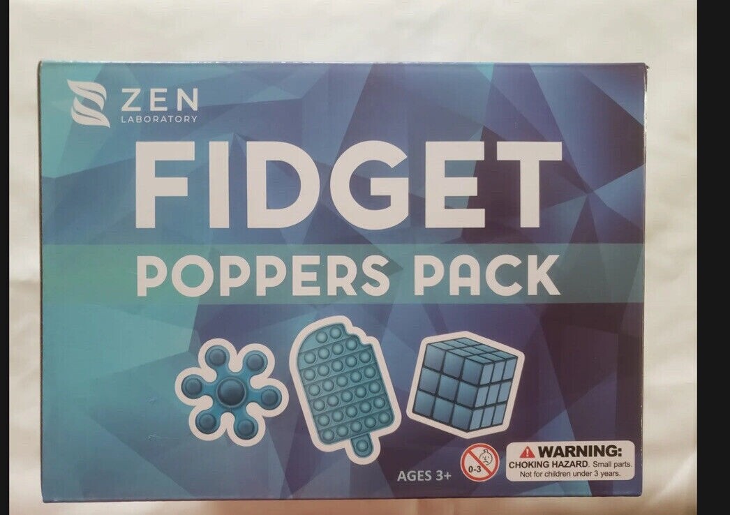 Fidget Popper Sensory Toys Pack Zen Labratory 52 PCs Mix Fidget Fun To Play