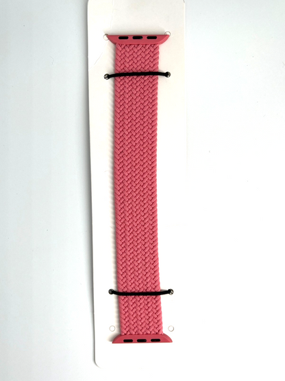 10-Pack Pink Solid Loop Apple Watch Bands 0.8 x 6.2Inch , Fits 38mm/40mm/41mm