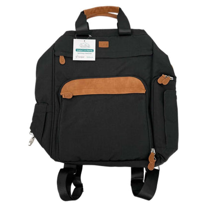 Quilbie Black 2-in-1 Diaper Bag Backpack | New With Tags